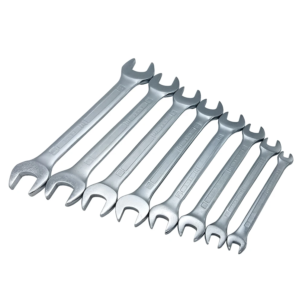

8PC Double Open Wrench 6*7/8*9/10*11/12*13/14*15/16*17/18*19/20*22 CR-V Forging Quality
