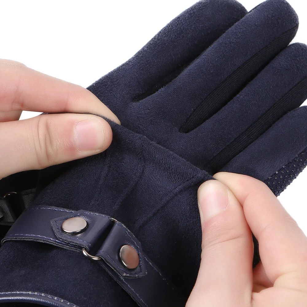 1 пара зимних теплых перчаток модные стильные мужские плотный кашемир термополиуретановые варежки мужские перчатки для сенсорного экрана для смартфона