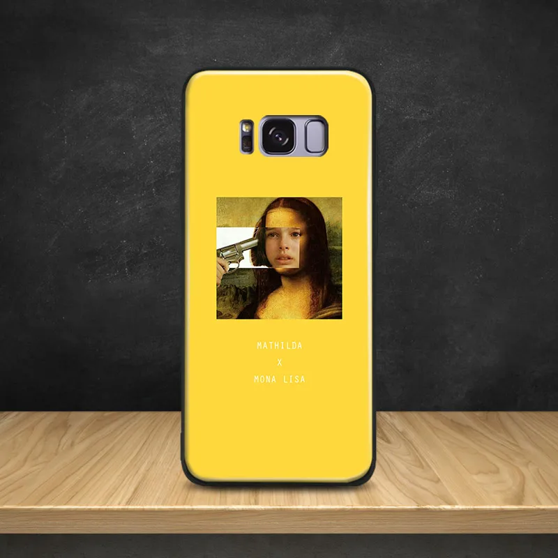

Mona lisa Mathilda Natalie Portman Pattern Soft Silicone Phone Case Shell Cover For Samsung S7 Edge S8 S9 Plus Note 8 9