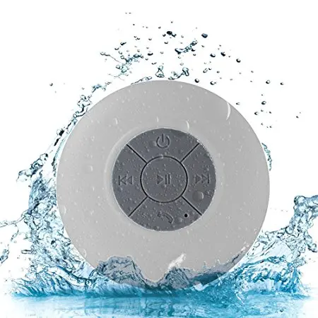 Мини Bluetooth динамик Портативный Водонепроницаемый Беспроводной Громкая Связь Динамик s, для душа, ванной комнаты, бассейна, автомобиля, пляжа и Outdo - Цвет: Белый