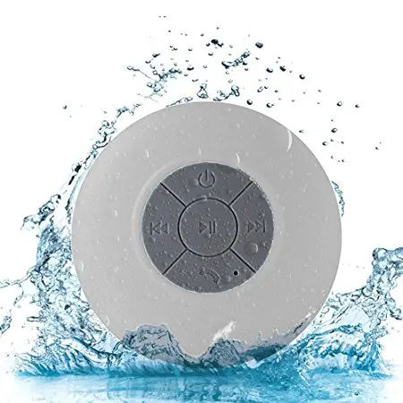Белый Мини Bluetooth динамик Портативный Водонепроницаемый Беспроводной Громкая Связь Динамик s, для душа, ванной комнаты, бассейна, автомобиля, пляжа и Outdo - Цвет: Белый