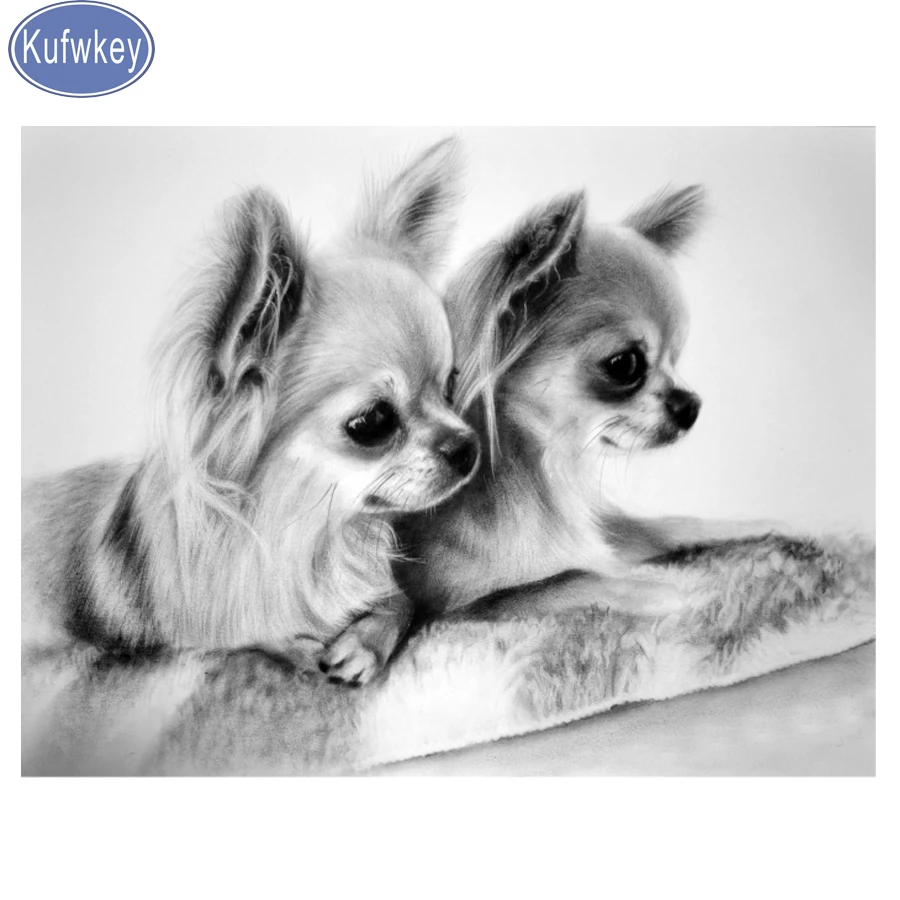 

Chihuahua dog 5d diy diamond painting crystal cross stitch animal pattern mosaic painting diamond embroidery sale wall stickers