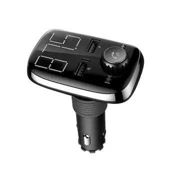 

Wireless Bluetooth Handfree FM Transmitter Aux Modulator Car Kit Audio MP3 Player Cigarette Lighter Adapter Dual USB Charger r20