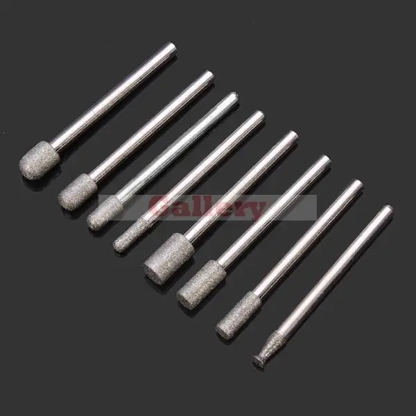 50pcs Diamond Grinding Head Set Drill Bur Grinder For Rotary Tools