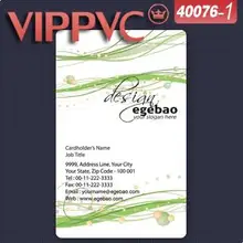 A40076-1 Пользовательские Визитная карточка шаблон для ПВХ карты 0.38 мм