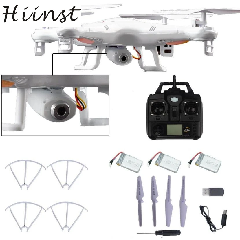 

Hiinst X5C-1 2.4GHz 4CH four-axis aircraft 6 Axis RC Quadcopter Drone RTF With HD Camera + 2PC Battery H40