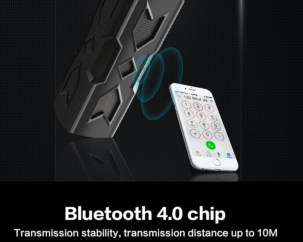 FSU 4,0 водонепроницаемый беспроводной Bluetooth стерео динамик звуковая коробка без рук NFC для телефона внешний аккумулятор 1800 мАч Bluetooth динамик