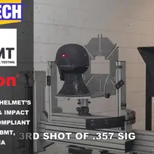 Тестирование видео- Militech PASGT шлем официальная лаборатория NIJ IIIA 0106,01 соответствие тестирование видео