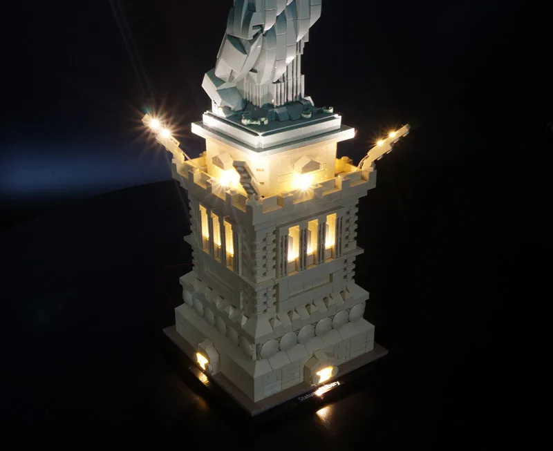 Kaufen Kyglaring led licht kit Licht Set Für 21042 Statue of Liberty Gebäude Block (nur LED enthalten)
