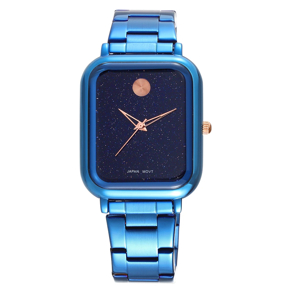 

WEIQIN Japan Move Quartz Women Watches Rectangular Alloy stap Starry sky Casual Business Female Gold Wristwatch Relogio Feminino