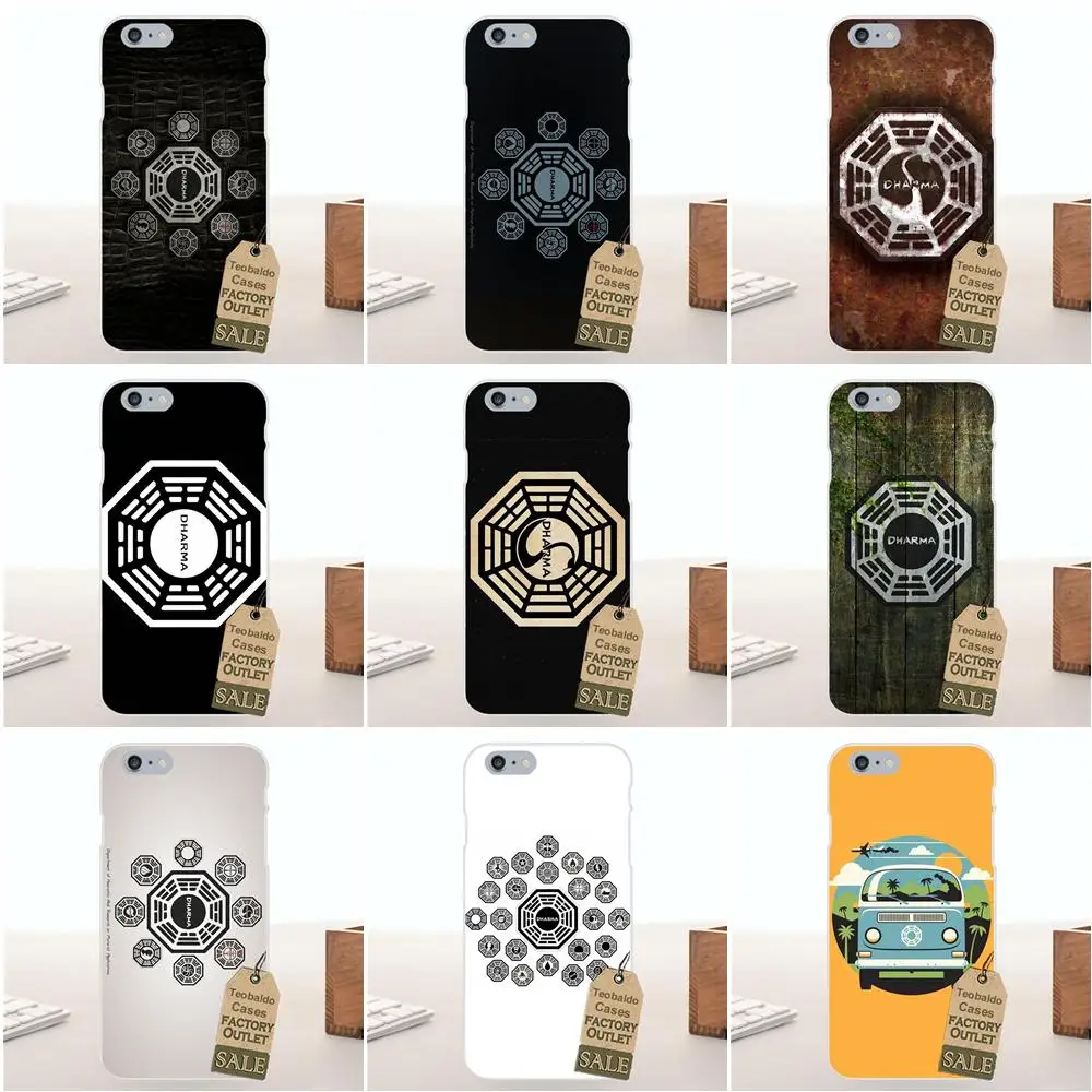 Tpwxnx Lost Tv Series Dharma логотип мягкий мобильный чехол для Apple iPhone X 4 4S 5 5C SE 6 6S 7 8 Plus LG G4 G5 G6
