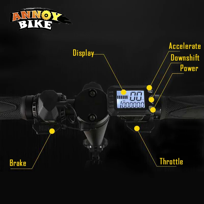 Ebike-Controller-Brake-LCD-display-24V-250W-Carbon-Fiber-Electric-Scooter-Controller-Brushless-Motor-Electric-Bicycle