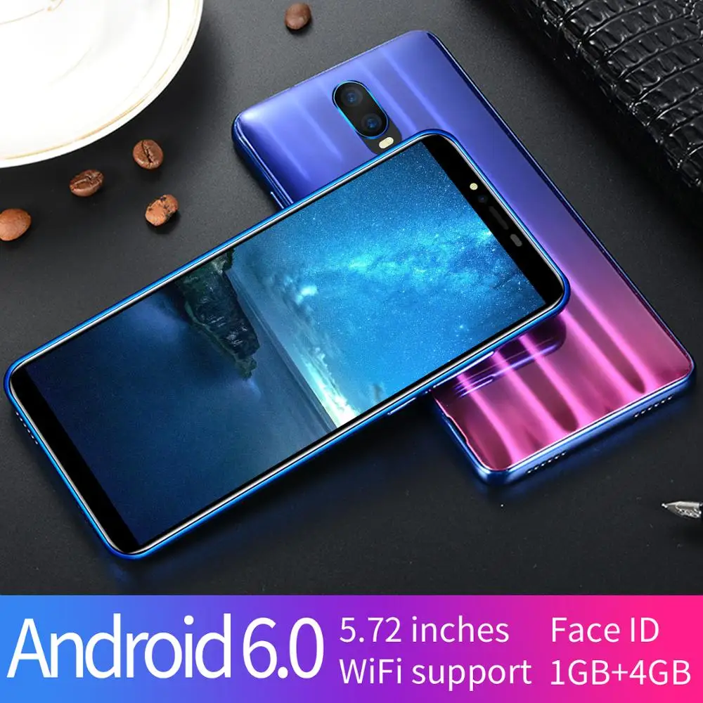 Красивый смартфон R17D 5 72 дюймов FHD экран android мобильный телефон отпечаток пальца