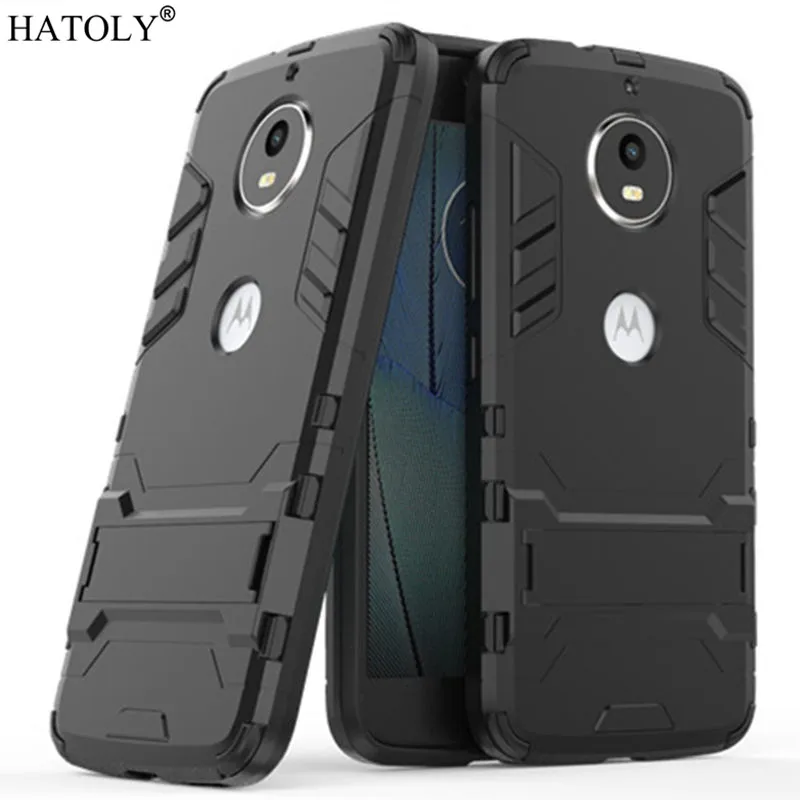 

HATOLY For Armor Case Motorola Moto G5S Case Shockproof Robot Silicone Rubber Hard Back Phone Cover For Motorola Moto G5S