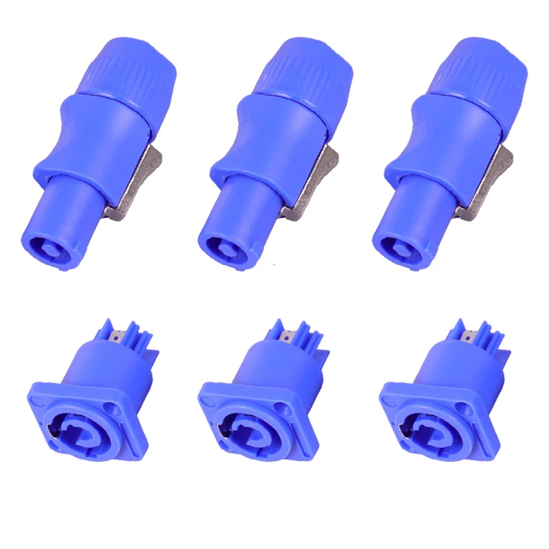 1 комплект мужской и женский 3 контакты Коннектор SpeakON Male Plug & Женский Джек 250 V 20A 3Pin
