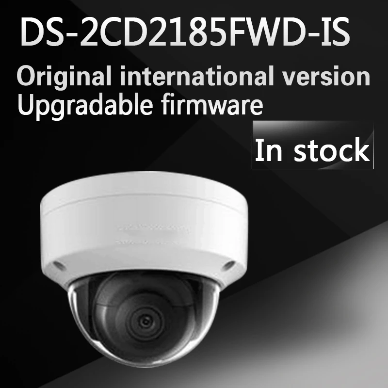 In stock english version Free shipping DS-2CD2185FWD-IS  8MP Network Dome Camera 120dB Wide Dynamic Range H.265 camera