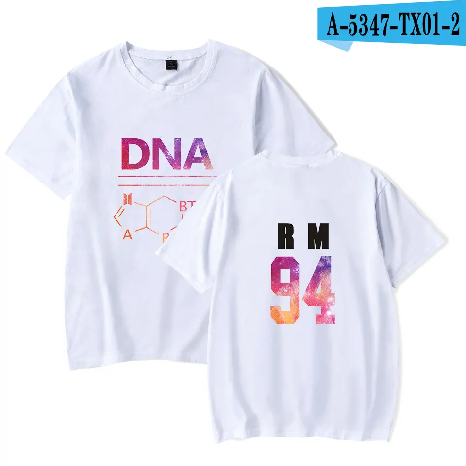 BTFCL Kpop Bangtan Boys Album DNA Forever Kpop с коротким рукавом хлопковые свободные модные футболки для фанатов для женщин и девочек унисекс Idol рубашки