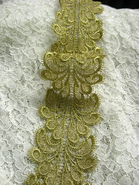 gold colour lace styles