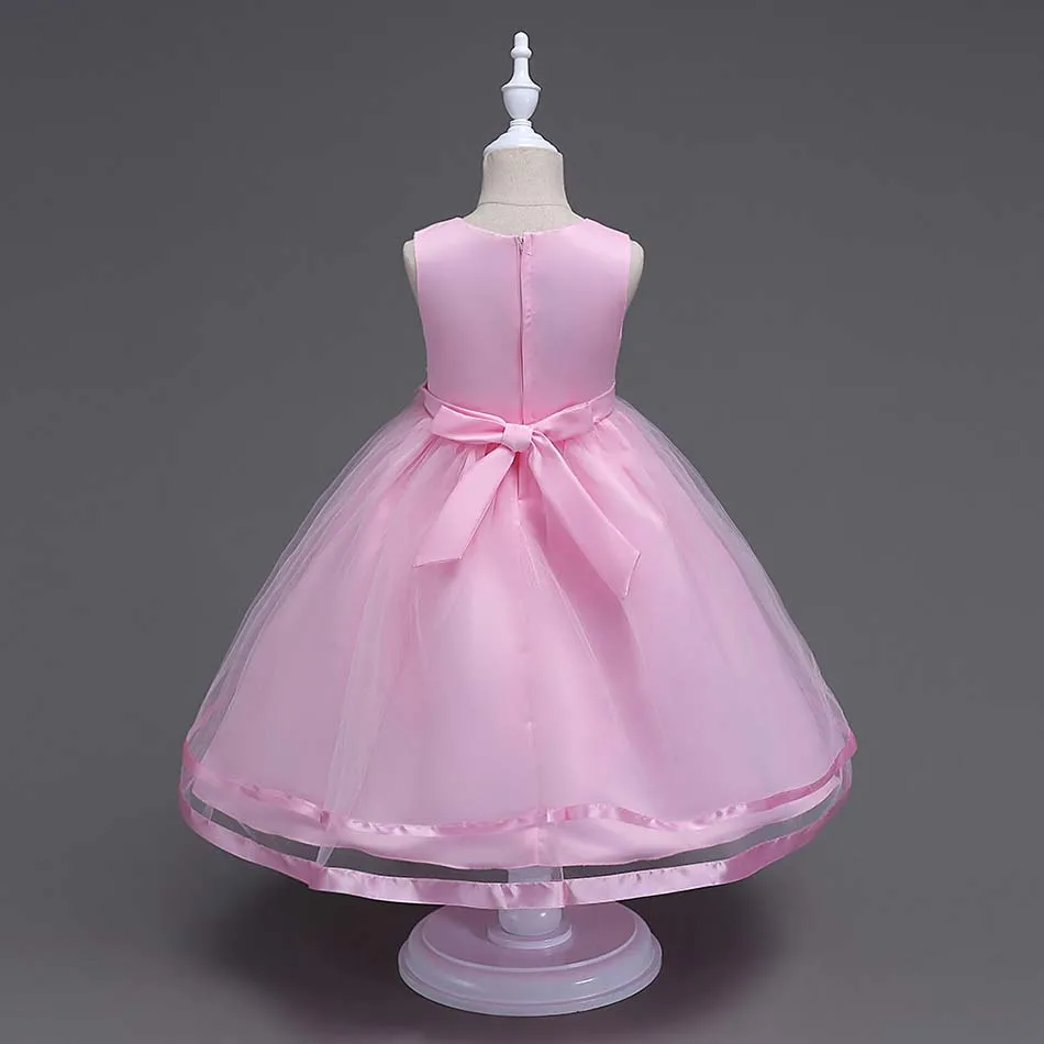Girls Summer Flower Evening Dress  (4)