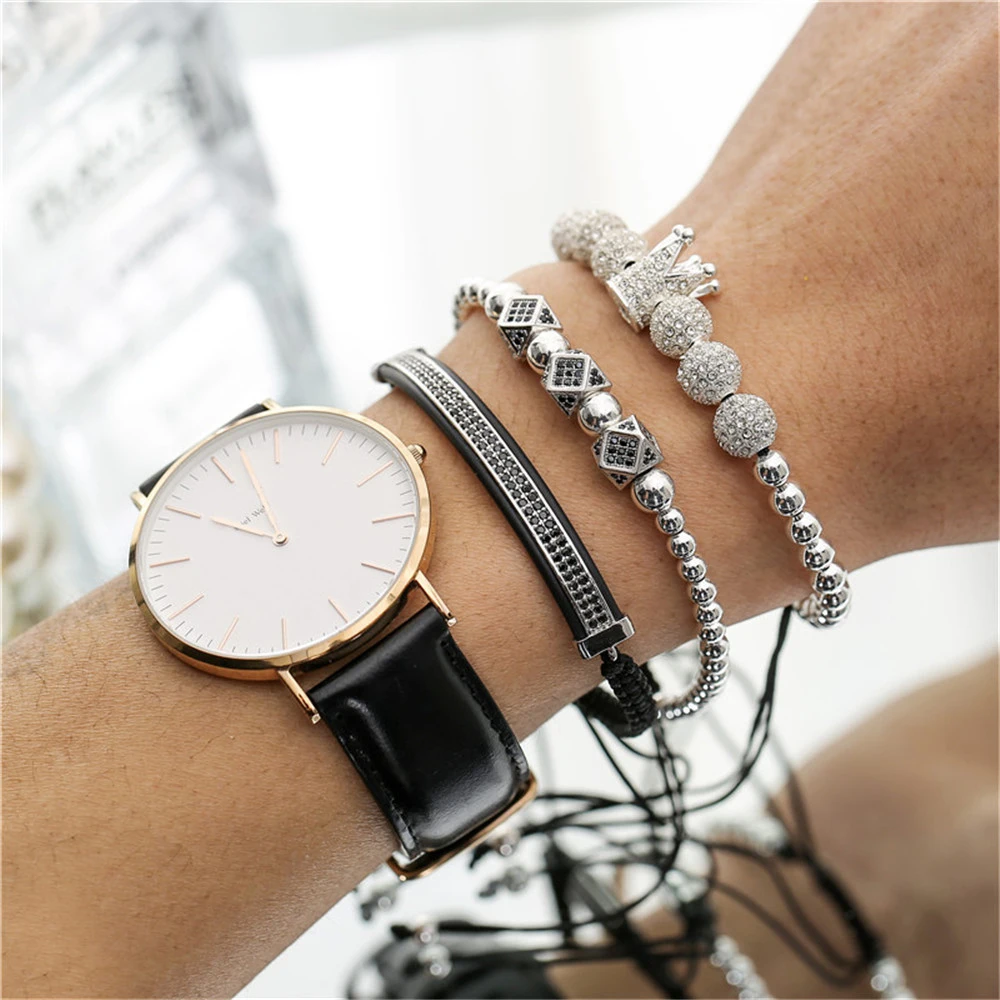 Экзотический браслет, ювелирные изделия ручной работы, 3 шт./компл., золотые роскошные мужские и wo мужские очаровательные браслет из бисера ручной работы, стеки браслеты-макраме