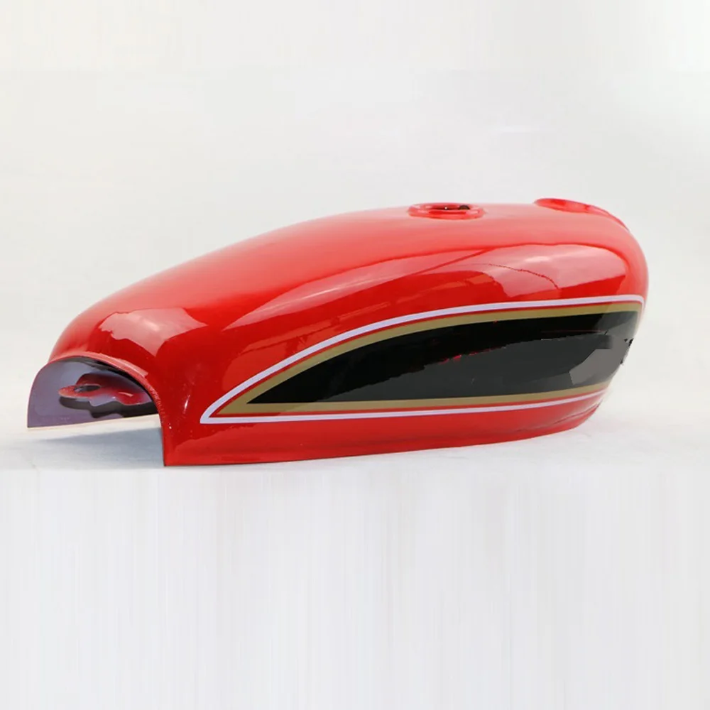 Motorcycle Cafe Racer Tank Vintage 9L 2.4 Gallon Brandstof Gas Kan 2