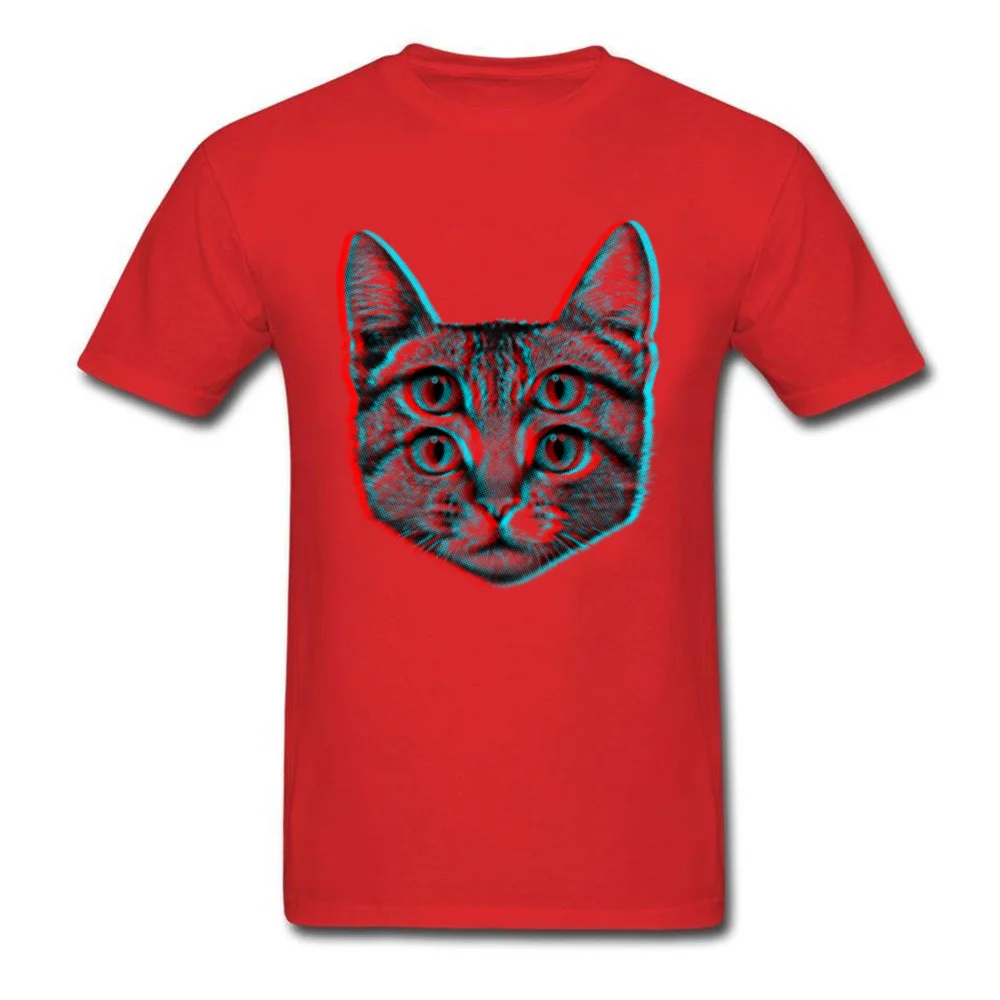 Psychedelic Brainsick Cat T Shirt Neko Rahman Kitten Animal Tshirts 3D bawełna odzież poliestrowa męskie białe topy Tees Miaow