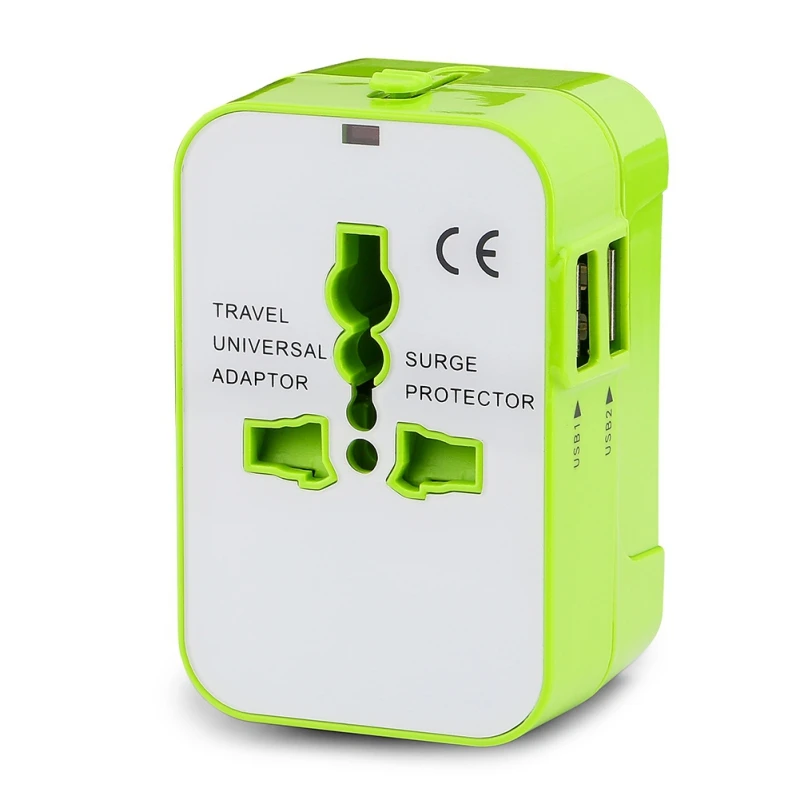 

EDAL Power Socket Adapter Universal Multi-function USB Plug Converter Socket With USB Travel Adapter Wall Charger For USA EU UK