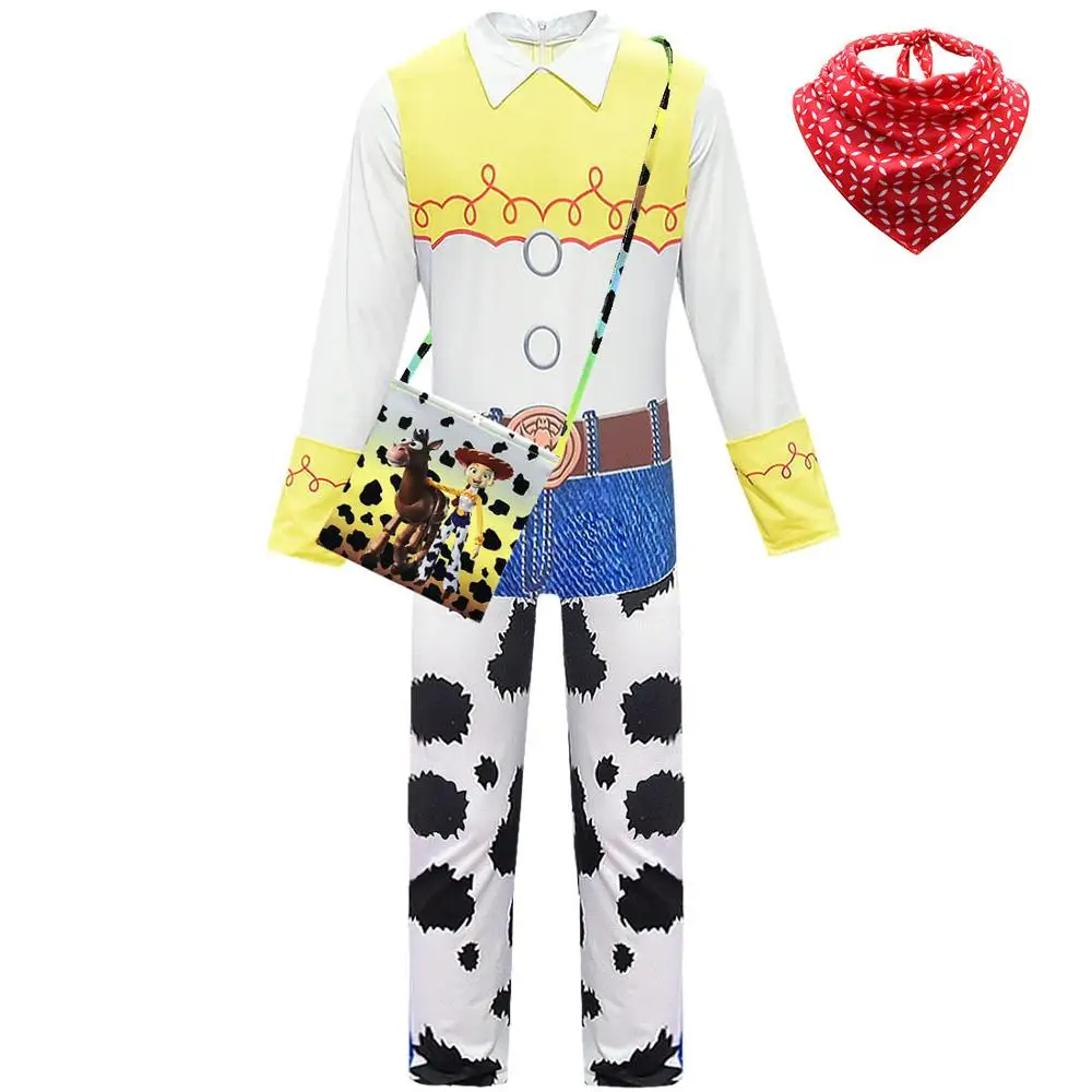 Toy Story 4 Cowgirl Jessie Outfit Cosplay Costume Halloween Carnival Costumes For kid girls Full Sets - Color: NO.5