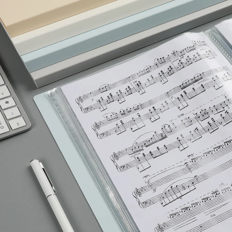 

Deli A4 Music Folder Can Modify The Transparency and Non-reflection of Loose-leaf Multi-layer Insert Files 72411