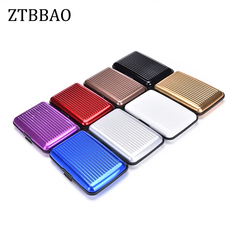 1PC Metal Business Credit Card Name ID Holder Case Wallet Box Mini Antimagnetic Waterproof Aluminum Cards | Багаж и сумки
