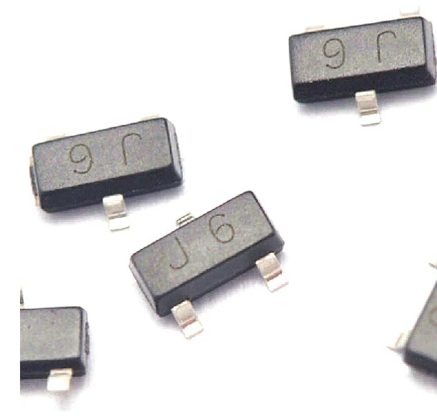 S9014 s9014 9014 j6 sot23 0.1a/45ボルトnpn smd icトランジスタ三極管(100ピース/ロット