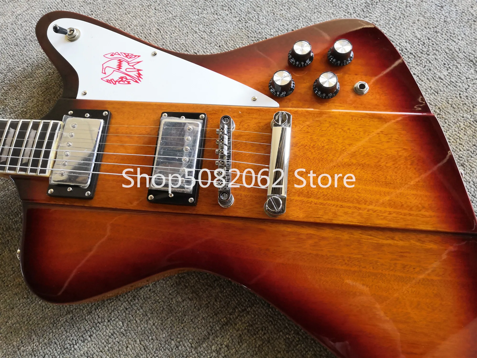 Изготовленная на заказ электрическая гитара Sunburst Fire bird технические