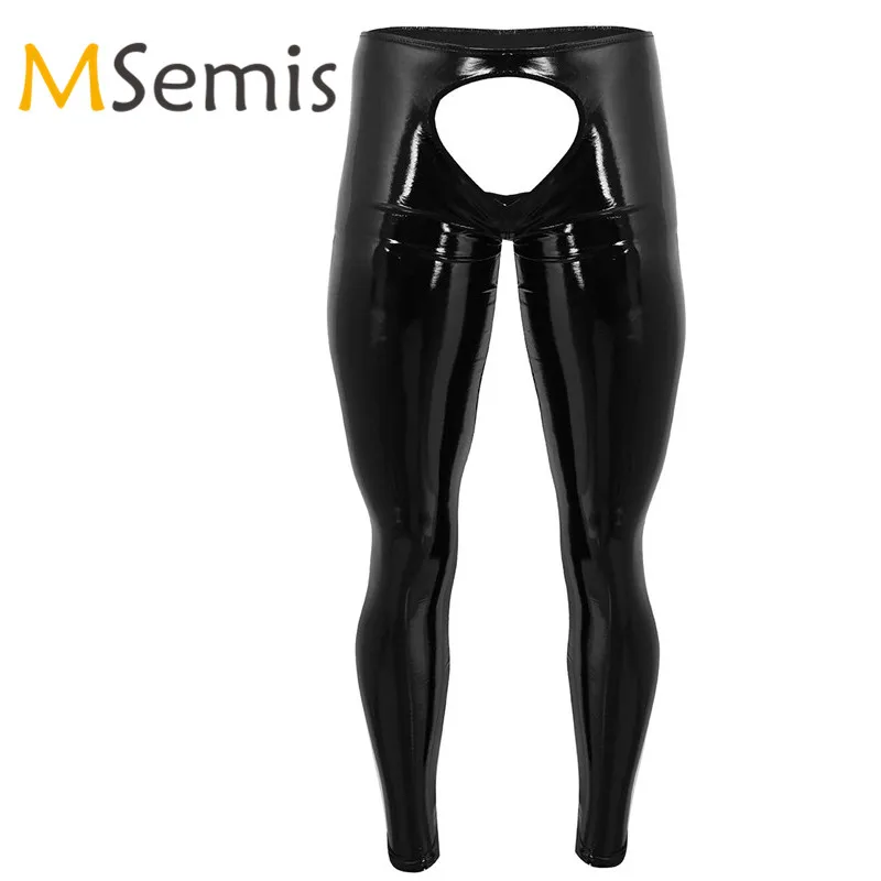 patent leather pants mens
