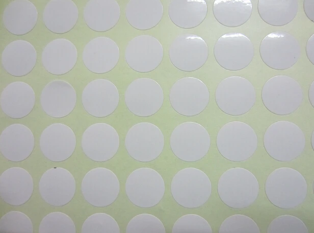 5 Sheets Plain White Dot Sticker Coding Labels Blank Self Adhesive Round Code Tag -in Office ...