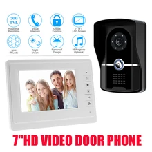 SYSD HD 7“ TFT Color Video door phone Intercom Doorbell System Kit IR Camera Doorphone Monitor Speakerphone Intercom