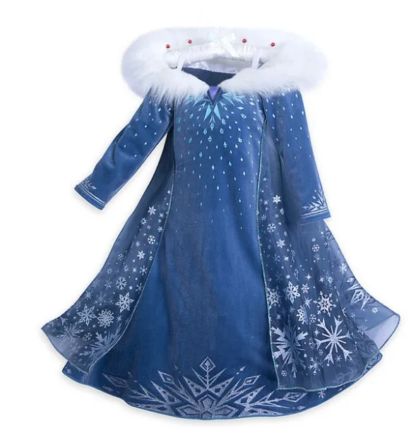 

Elsa Dresses Snow Queen Princess Anna Elsa Dress for Girls Party Cosplay Vestidos Fantasia Kids Girls Clothing Elsa Set