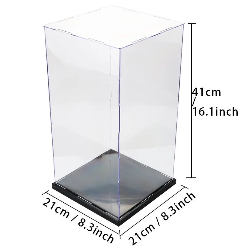 Acrylic Display Case Toy Collectibles Countertop Showing Box