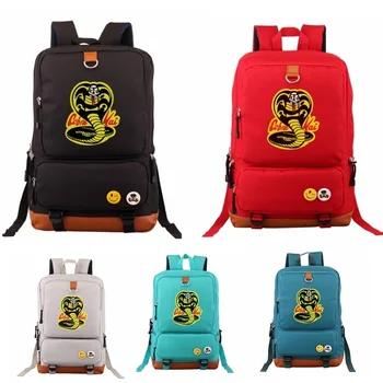

American TV Cobra Kai Nylon Student Shoulder Backpack Travel Bag Computer Bag School bag