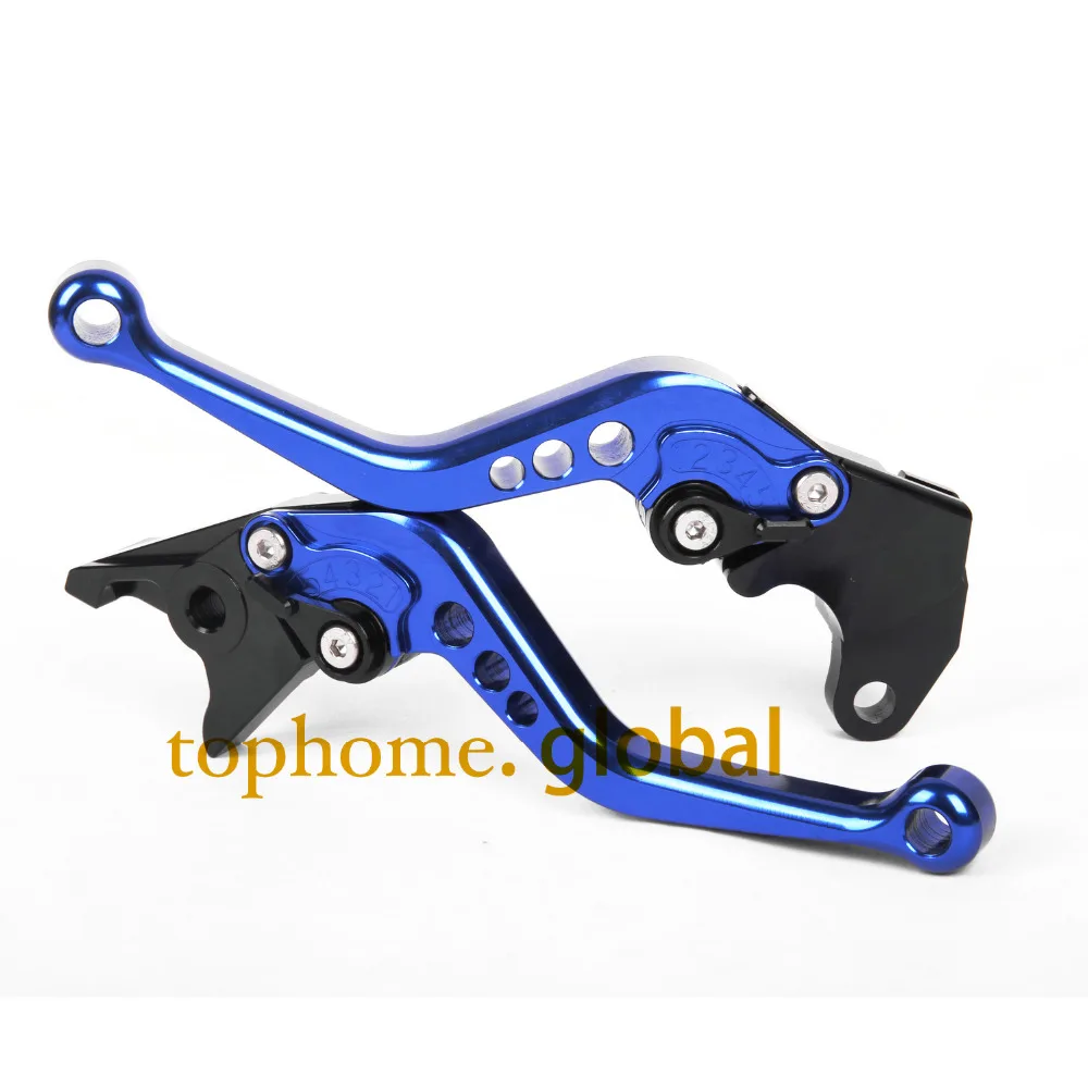 Короткие Рычаги сцепления с ЧПУ для Yamaha YZF600R Thundercat 1996 2007 синие 1997 1998 1999 2000 2001 2002 2003