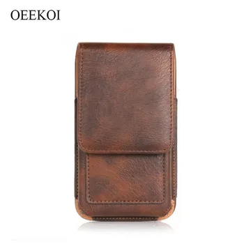 

OEEKOI Rhino Pattern PU Leather Belt Clip Holster Pouch Cover Case for Kazam Tornado 348/Thunder 345 LTE/Thunder 347