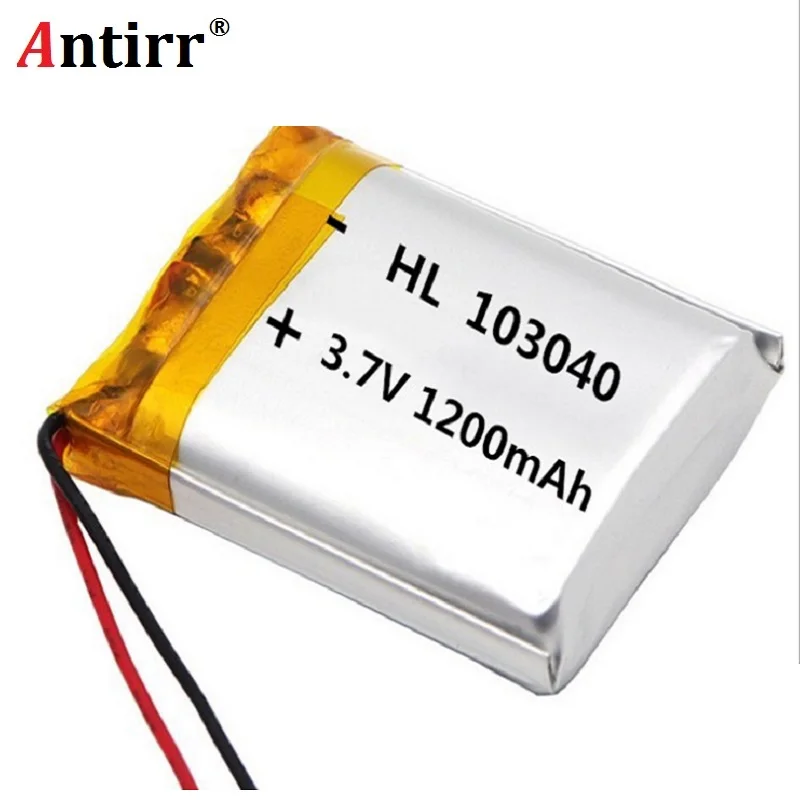 

103040 1200mAh 3.7V Rechargeable Lithium Li-Polymer Batteries For Bluetooth Earphones free shipping