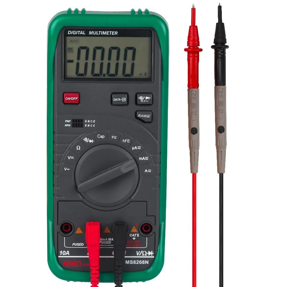 

2018 NEW MS8268N 4000 Counts Auto Range Digital Multimeter for AC/DC Voltage/Current Frequency Resistance Capacity Diode Test