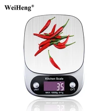 WeIHeng 10 кг/1 г цифровые кухонные весы для приготовления пищи Диетическая еда весы измерительные инструменты Электронные весы