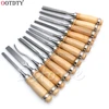OOTDTY 12Pcs Wood Carving Hand Chisel Tool Set Woodworking Professional Gouges ► Photo 3/6