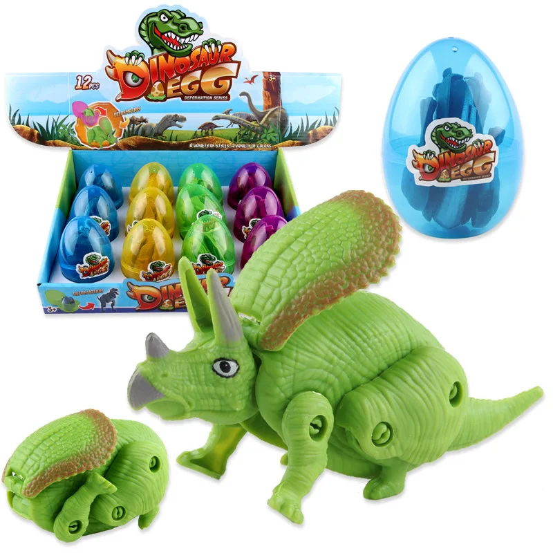 

2019 Magical Dinosaurs Twisted Eggs Simulated Deformation Dinosaurs Early Education Toys for Children Training Hands-on Ability
