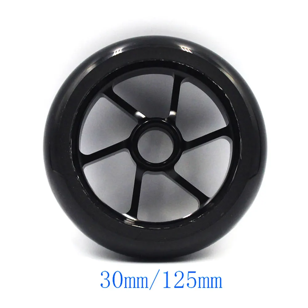 2PCS Stunt Scooter Wheels High elasticity PU Aluminium Alloy Steel Hub Scooter Wheel High elasticity Steel Hub Wheel 110mm 125mm 2PCS Stunt Scooter Wheels High elasticity PU Aluminium Alloy Steel Hub Scooter Wheel High elasticity Steel Hub Wheel 110mm 125mm