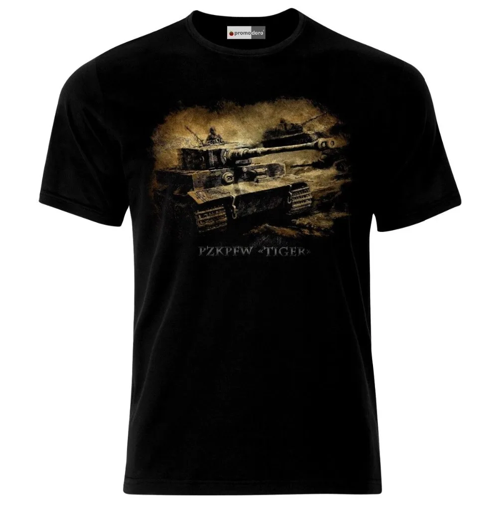 2018 Short Sleeve Cotton Man Clothing Tiger Tank German Army Panzer WW2 Wehrmacht T-Shirt Fashion Classic 2018 Short Sleeve Cotton Man Clothing Tiger Tank German Army Panzer WW2 Wehrmacht T-Shirt Fashion Classic