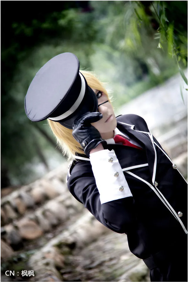 

Hot Anime Vocaloid Karakuri Burst Kagamine Len Cosplay Costume Full Set+Hat Custom-made Any Size