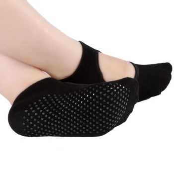

2 Pairs Women grip socks Ideal for Pilates Ballet Barefoot Workout Trampoline Socks Female Soft Prevent Varicose Veins Socks