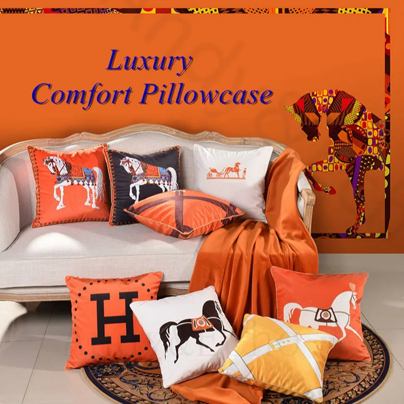 

Luxury Home Decro Pillow Case 45x45cm Knitted Pillow Cover Plaid for Body Bed Office Soft Vintage Decorative Throw Pillowcase